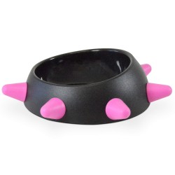 United Pets Boss bowl noir avec picots roses