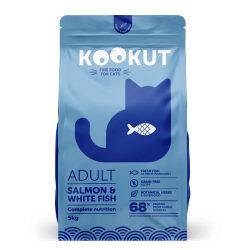 Kookut Adult chat - Saumon et Poisson blanc