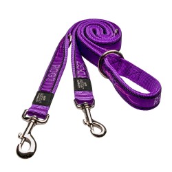 Rogz laisse courte pour chiens - Purple chrome XXL